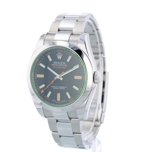 Rolex Milgauss 116400GV 40 mm Black Dial Stainless Steel 2014 Box & Papers - Picture 12 of 13