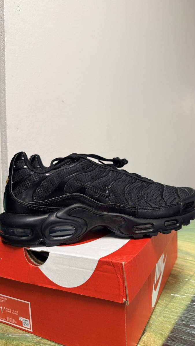 Size 11.5 - Nike Air Max Plus Low Triple Black for sale online | eBay