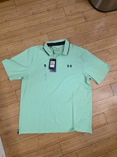 UNDER ARMOUR MENS Men's UA Iso-Chill Polo Size L 1377364-350 Green New Was 75