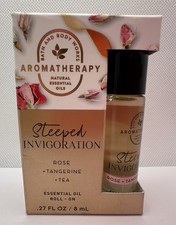 Bath  Body Works Steeped Invigoration Rose Tangerine Tea Essential Oil Roll On