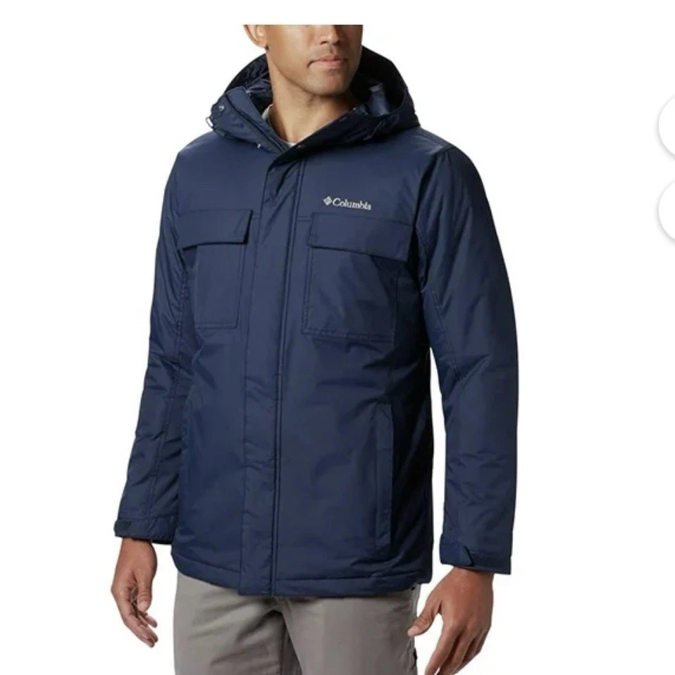 Columbia Ten Falls Navy Insulated Winter Puffer Jacket Coat Size Men’s Size M