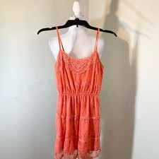 Women’s orange lace dress size S