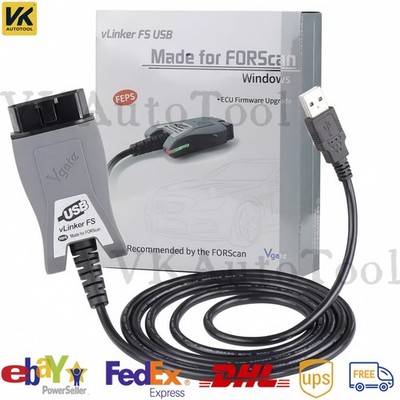 Vgate vLinker FS ELM327 For Ford FORScan HS/MS-CAN OBDII Car Diagnostic Scanner