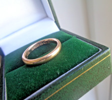 Rose Gold Wedding Ring Band  UTILITY  WW2  9ct Hallmark  1945 London size j