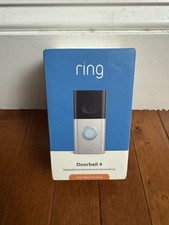 Ring Video Doorbell 4 - Satin Nickel new in sealed box