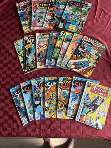 19 Lot of Vintage Comics Batman, Superman, X-men, Journey Into Mystery