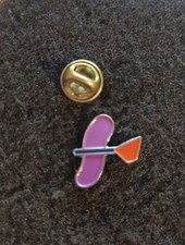 Pin's Plane Purple Blue Red - Pin L8