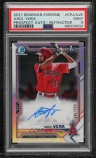 2021 Bowman Chrome Prospect Refractor 245/499 Arol Vera PSA 9 MINT Auto 1q7