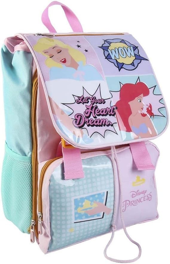 Mochila Ariel Sirenita Princesa Disney Grande 40x28x14cm Original Cerda