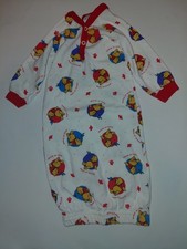 Vintage Disney Winnie the Pooh Nightgown Newborn 0-3 Months Baby Infant Pajamas
