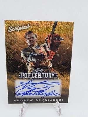 2026 Leaf Pop Century Andrew Bryniarski Scripted Gold Auto 1/1 Leatherface TCM