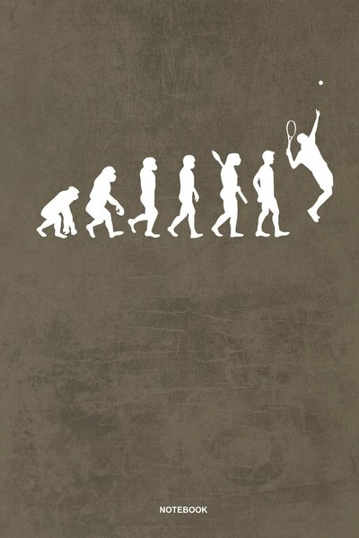 Tennis Notizbuch FüR Spieler, 120 Seiten, A5, Schwarz, Tennis Evolution-image