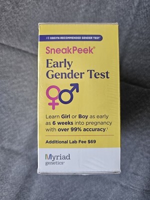 SEALED Myriad Sneak Peek Early Gender Test 99% Accuracy, Learn Gender at 6 Weeks