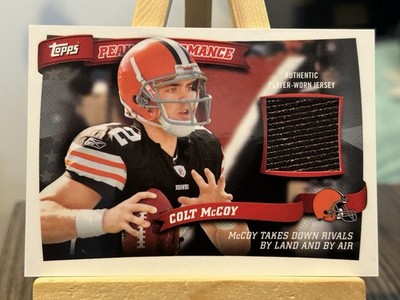 2010 Topps - Peak Performance Relics Colt McCoy #PPR-CM Rookie Patch Memorablia