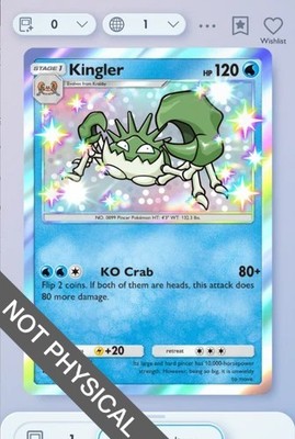 kingler pokemon card  PRYME TRADING CARDS Evolves from Krabby Types Kingler  (EX Crystal Guardians
