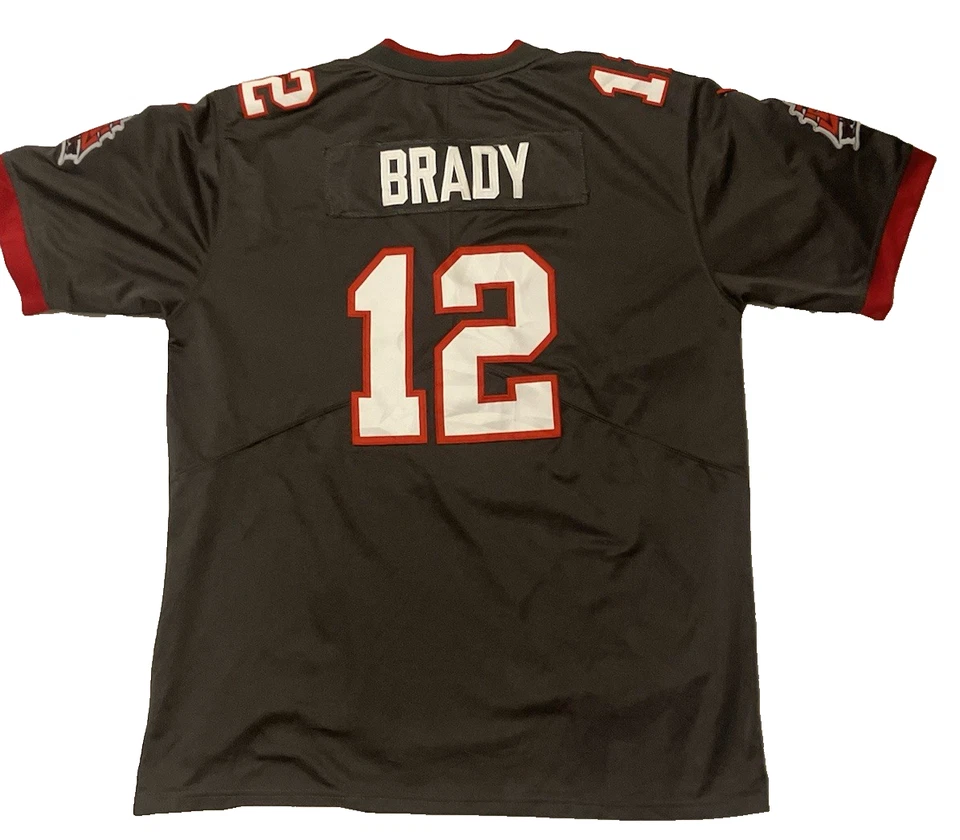 Camiseta Tom Brady Tampa Bay Buccaneers NFL Nike SB/LV Patch Super Bowl tamanho XL - Imagem 4 de 4