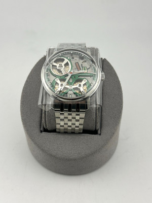 Accutron Spaceview 2020 Gray and Green Dial Watch 2ES6A006 Brand New in Box