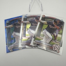 2025 Bowman Chrome 1st Carlos Tavares Blue Sapphire Base/Chrome Lot 3 🔥