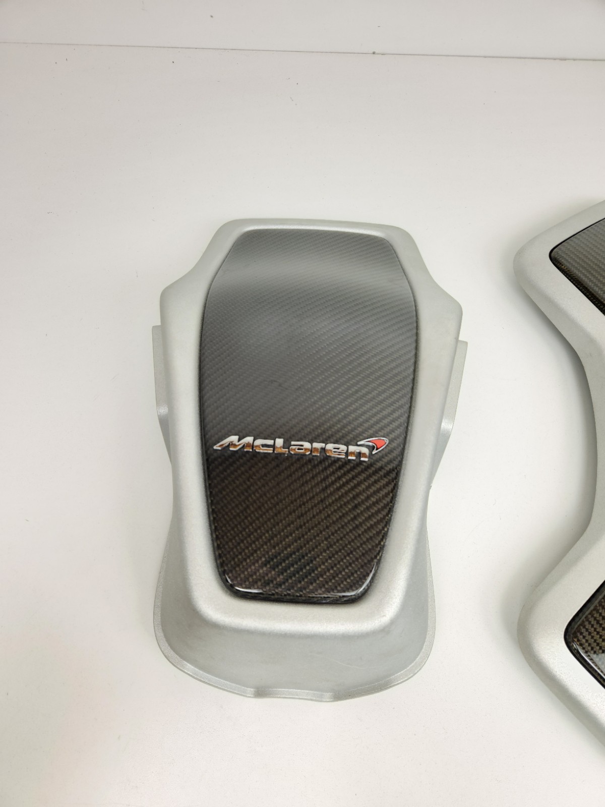 2015-2016 MCLAREN 650S SPIDER CARBON FIBER ENGINE & COOLANT COVER PANEL TRIM OEM
