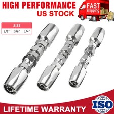 Hydraulic Hose Repair Kit 1/4" 3/8" 1/2" ID For R16 R19 2-Wire Hydraulic Hoses