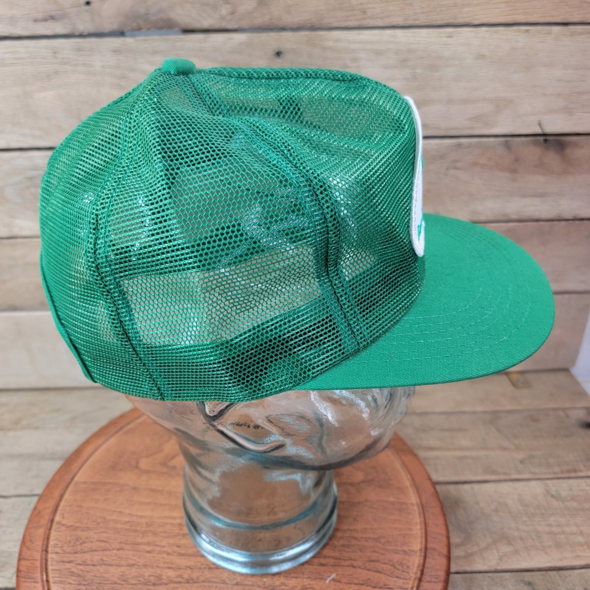 Vintage Farm Credit Services Green Mesh Trucker Hat Snapback Ag Farm Cap View 4