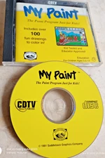 1991 COMMODORE AMIGA CDTV MY PAINT CD DISC VIDEO GAME