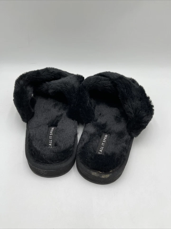 Women’s Call It Spring Slide Sandals Black Size 8W - Image 4 of 4