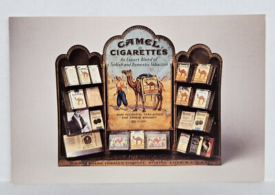 Vintage Postcard Camel Cigarettes Raynolds Tobacco Company N.C. USA Thin  Card