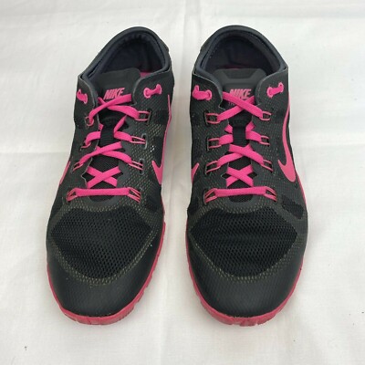 Nike Free Bionic Shoes Womens Size 8M Black Pink Run Training Shoes 599269-004
