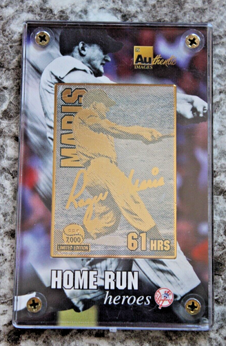 Roger Maris Home Run Heroes (1961) MLB 1998 SP Edizione Limitata PP5/7000 61 ORE - Foto 1 di 7