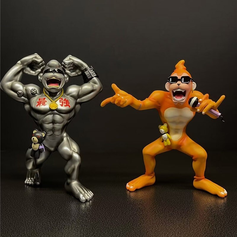 MIMAN studio Etemon Statue Resin 2 figures Digmon Collectibles