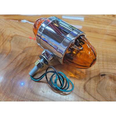 WATERMELON DARK AMBER GLASS DOUBLE FACE CHROME DIE CAST