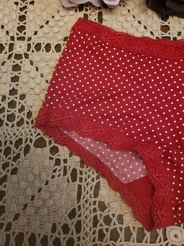 S/5 Maidenform Intimates Microfiber Lace Polka Dot Boyshorts ~40760 NWT - Picture 2 of 11