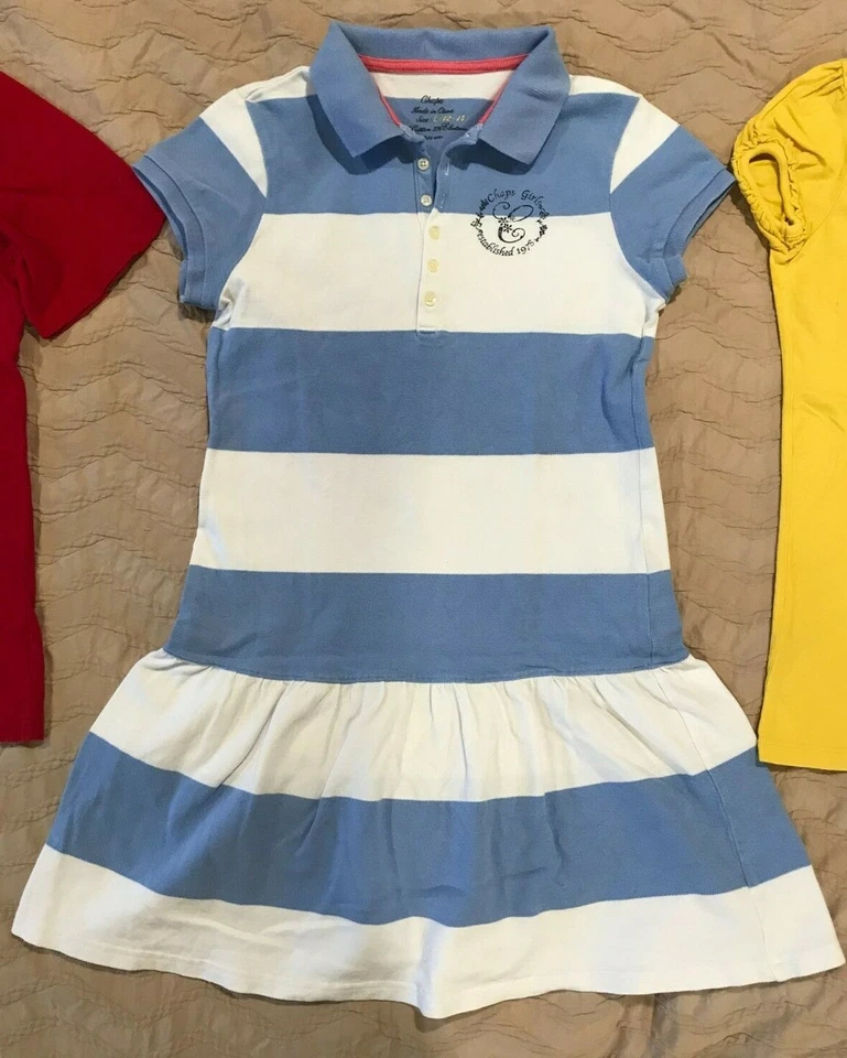 Lote de 3 piezas Camisas Vestido Niñas Talla 12-14 Chaps Ralph Lauren CONVERSE Foto 3 de 4