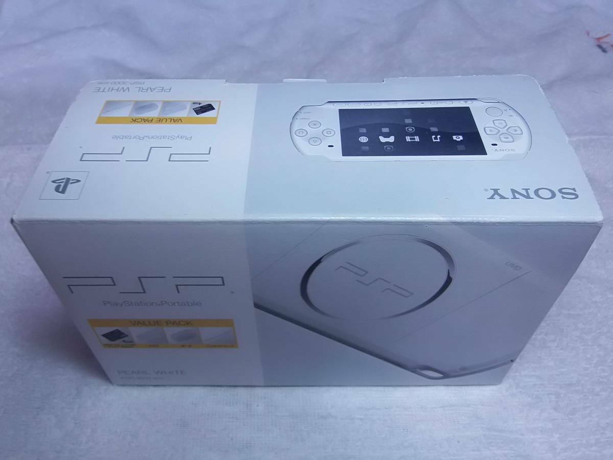 PSP 3000 KPW Pearl White Value Pack Console Charger Box [BOX] | eBay