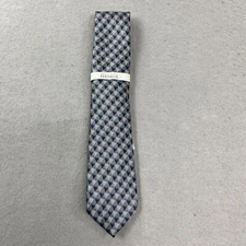 Perry Ellis Portfolio Tie Mens Silver Geometric Dunstan Geo Necktie