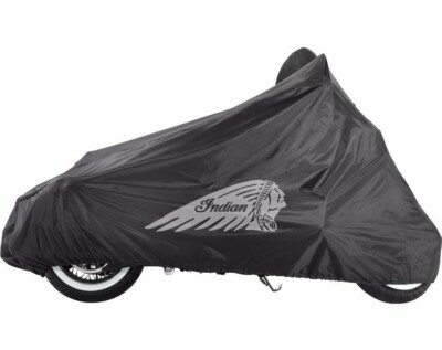 Polaris OEM Indian Scout All Weather Motorcycle Cover - Black Waterproof Protection With Storage Bag - View #11