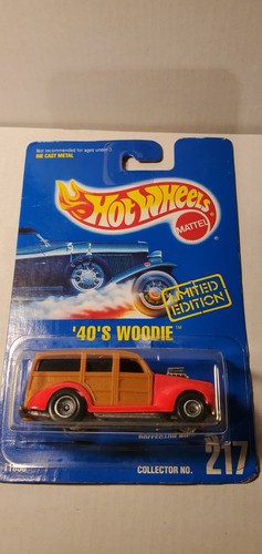 Woodie Flame Pink Edición Limitada Hot Wheels Años 40 Real Riders Early Times # 217 - Imagen 13 de 20