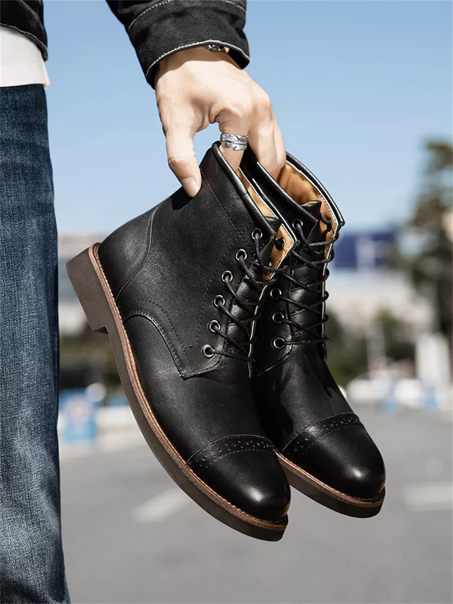 mens casual dress boots