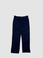  50 Vans Kids Boys Blue Classic Fit Flat Front Casual Chino Pants Size 6