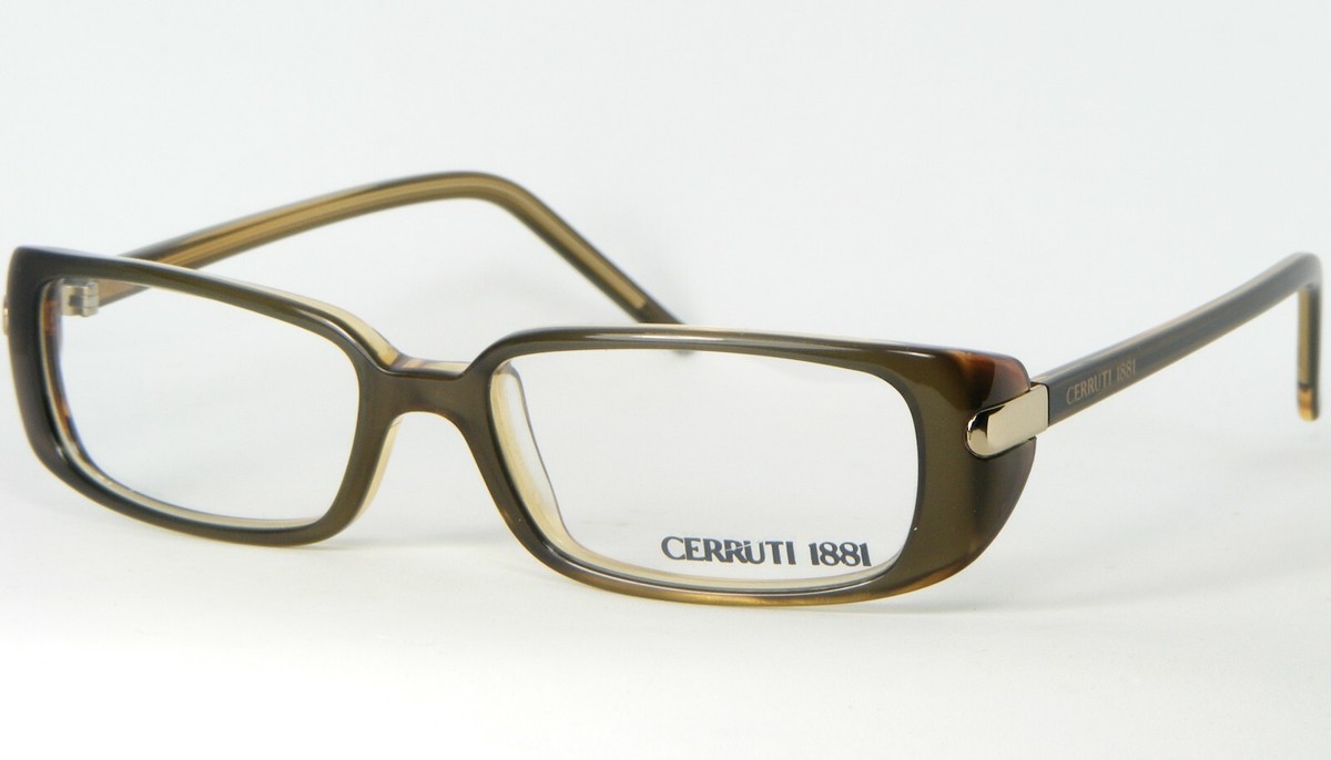 Cerruti 1881 C 2206 B OLIVE /GOLD EYEGLASSES GLASSES PLASTIC FRAME