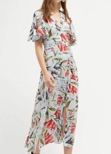 cadencia crepe floral maxi dress