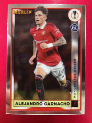 2022-23 Topps Merlin Chrome ALEJANDRO GARNACHO Rookie Card Free Ship PWE  ️  