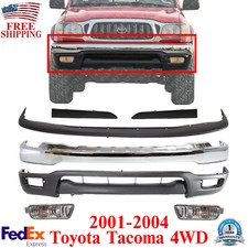Front Chrome Bumper Kit With Signal Lights For 2001-2004 Toyota Tacoma
