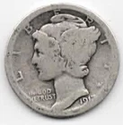 1917 Mercury Dime - Nice Silver - #14