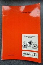 MANUALE PROPRIETARIO ENDURO HUSQVARNA 250WR USATO BUONE CONDIZIONI MODELLI 1977
