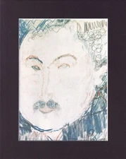 8X10" Matted Print Art Picture Amedeo Modigliani, Adolphe Basler, 1914