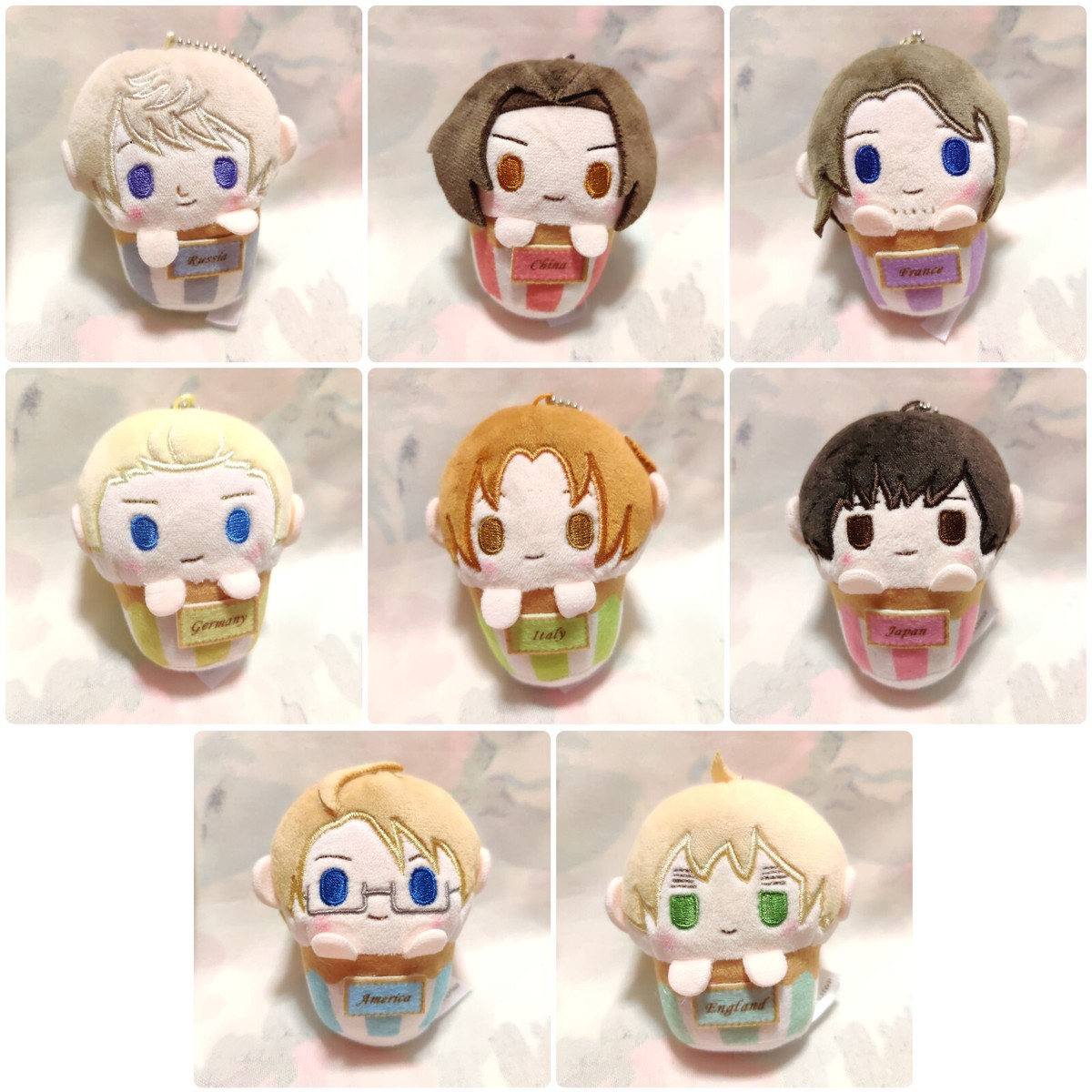 Hetalia World Stars Cupcake Tapinui Plush Keychain - EACH SOLD