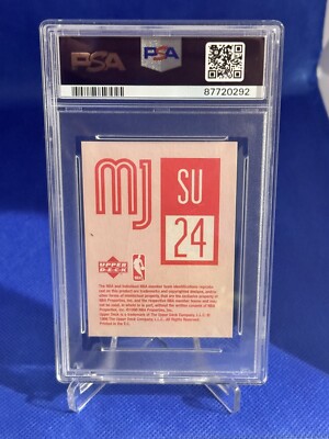 1998 UD International Michael Jordan Stickers Air Jordan #SU24 PSA