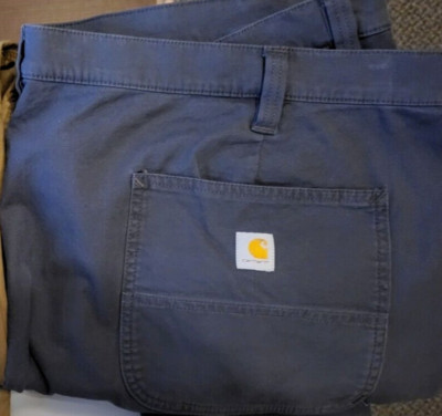 WOMENS -CARHARTT RUGGED FLEX LOOSE FIT CANVAS CARPENTER PANTS SZ-26W REG